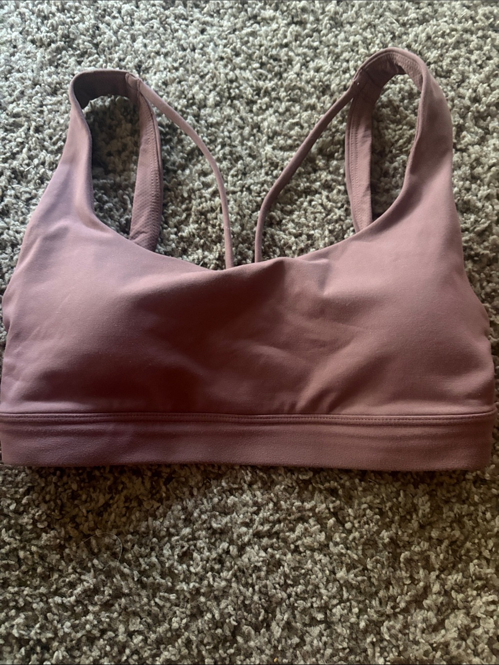 Athleta Dusty Mauve Padded Sports Bra